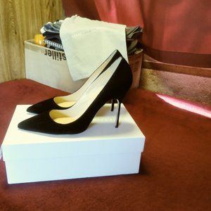 Manolo Blahnik Blk Suede BB Pumps Eu40